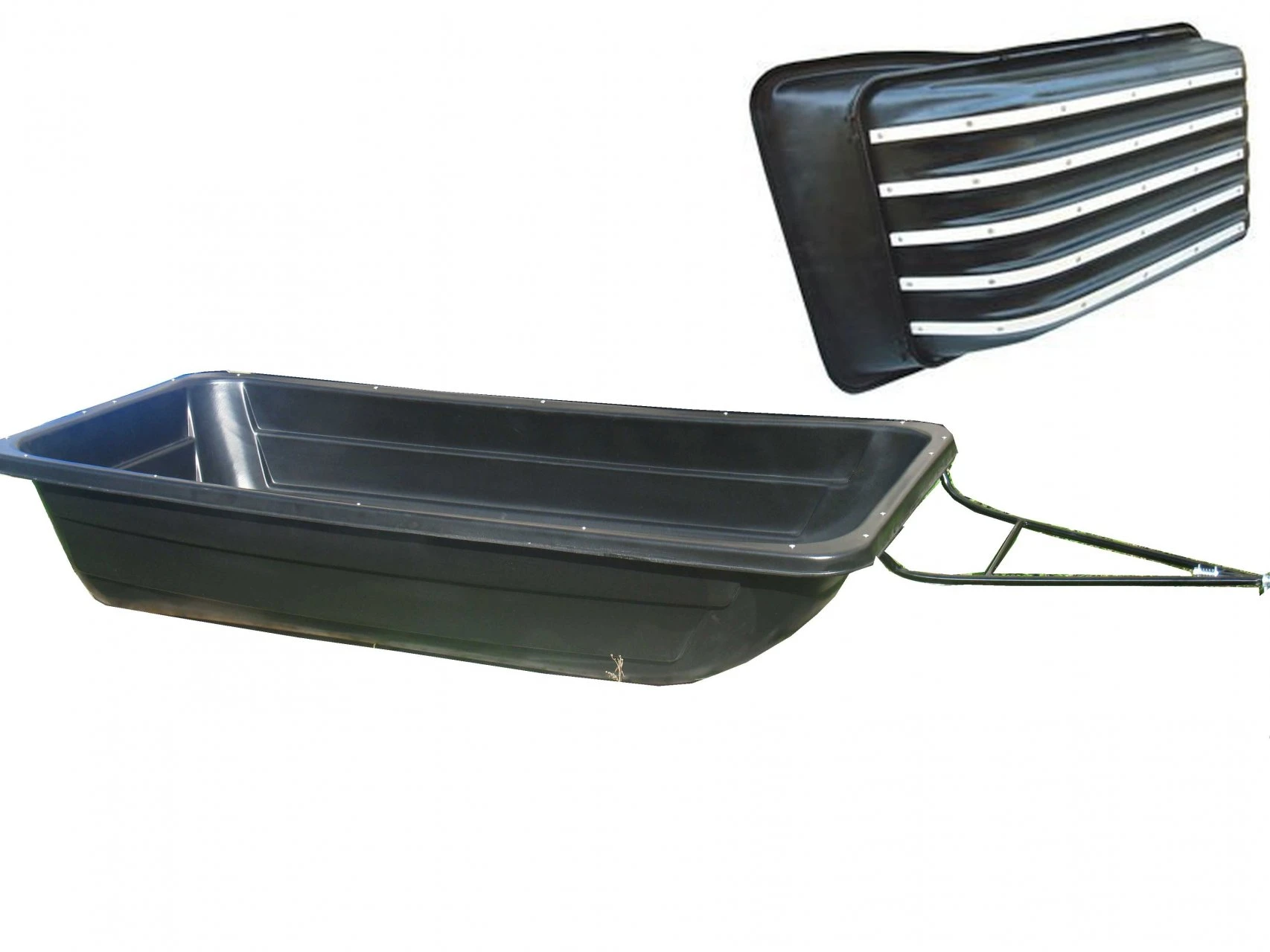 Сани-волокуши 1700 с накладками ПРЕМИУМ 1730x730/500x350