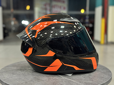 Шлем интеграл HETOSHI XD1-89 цв. Черно-оранжевый р.XXXL