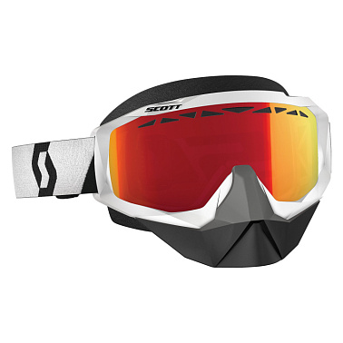 Очки HUSTLE SNOW CROSS white/black enhancer red
