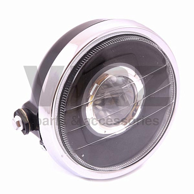 Фара головного света в сборе CG125, PLUTON, MINSK (линза,750lm) ТИП3