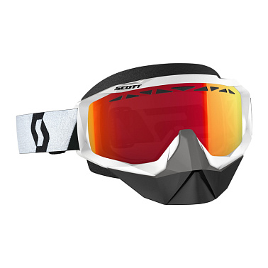 Очки HUSTLE SNOW CROSS black/white enhancer red