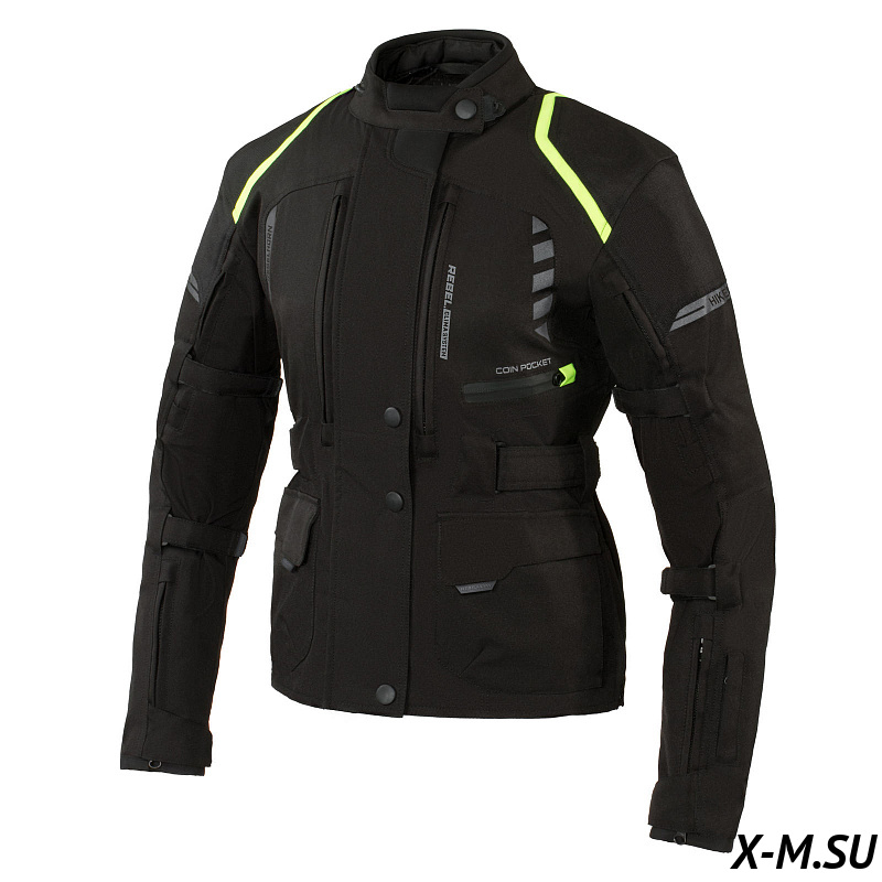 Куртка текстильная Rebelhorn HikerII чёрный/флуо жёлтый женская HikerII Lady Куртка текстильная Rebelhorn HikerII чёрный/флуо жёлтый женская HikerII Lady