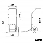 Тележка для ПЛМ (подставка для лодочного мотора на колесиках)